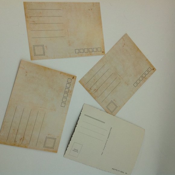 Paris Eiffel Tower Charm Decor Postcards Ribbon Hankie - Picture 6 of 12